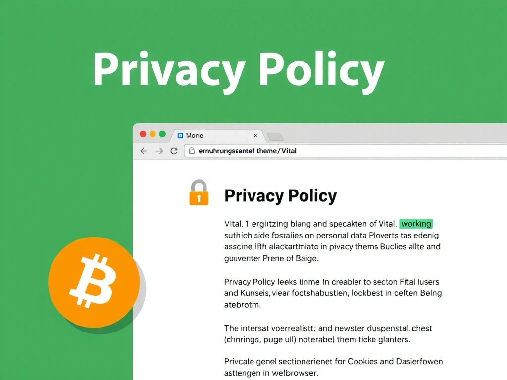 Illustration von Cookies und Datenschutzeinstellungen im Webbrowser